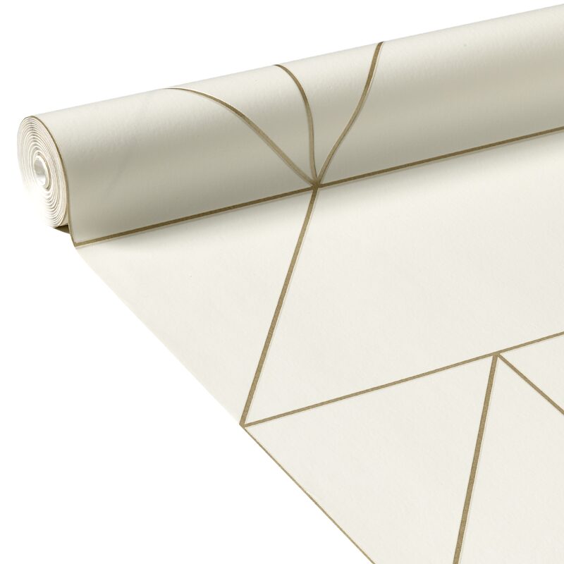 Papier peint intissé GEO BY KELLY HOPPEN coloris écru