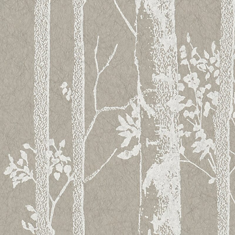 Papier peint intissé WOODLAND FOREST coloris beige kraft