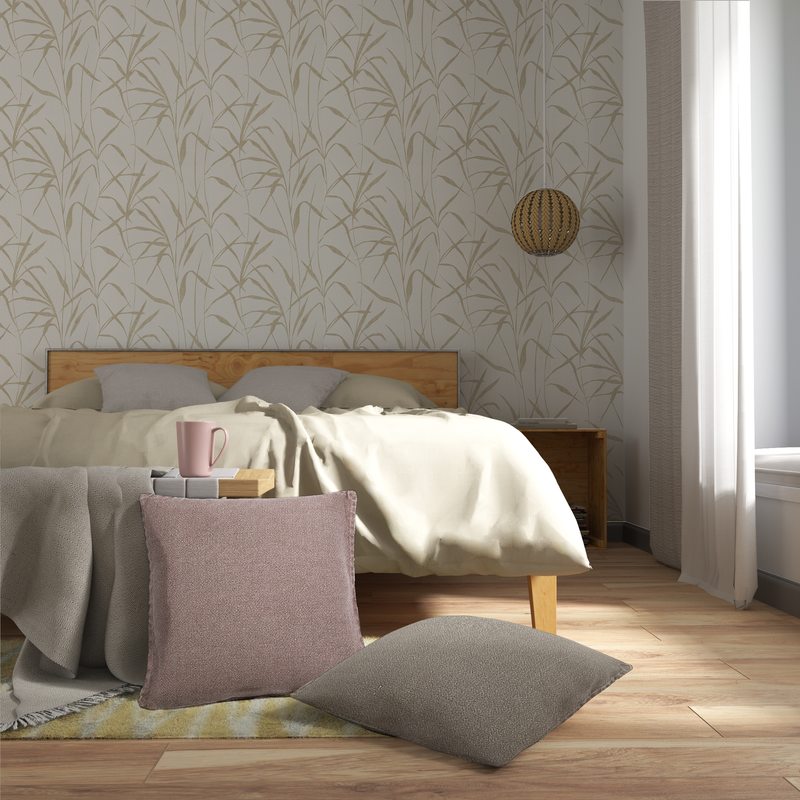 Coussin BLAKER coloris taupe 50 x 50 cm