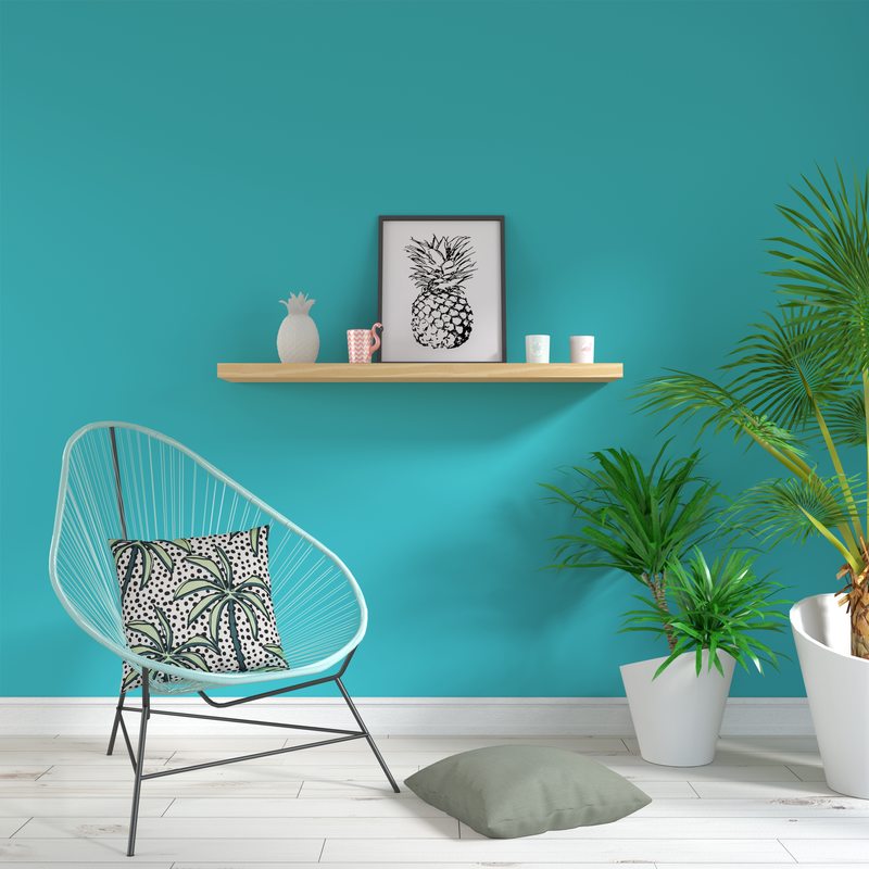 Coussin PALMIERO coloris vert 50 x 50 cm