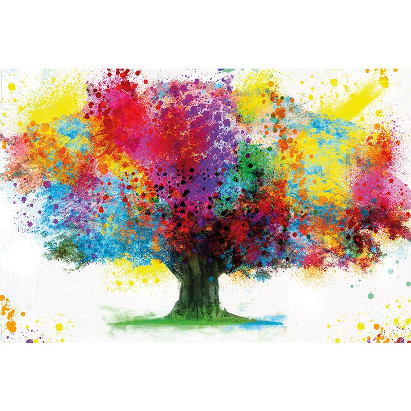 Tableau COLOURED TREE 90 x 60 cm