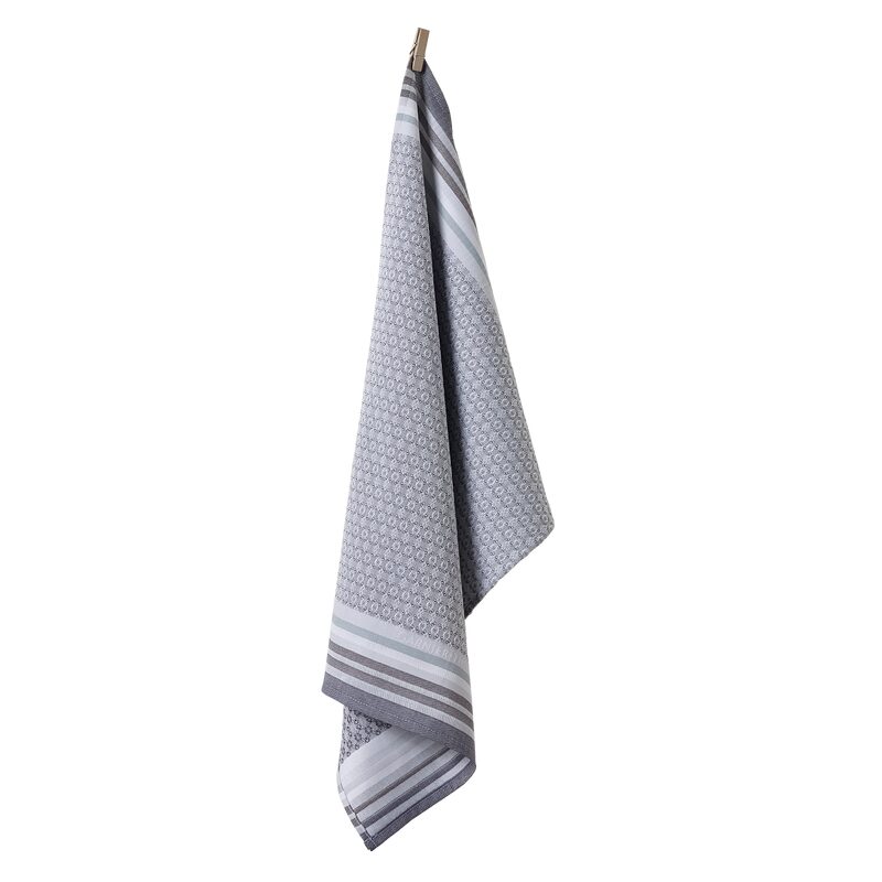 Torchon OSKAR coloris gris 50 x 71 cm