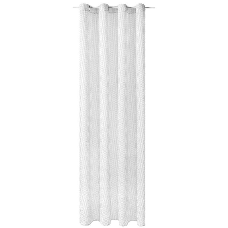Voilage FUDJI coloris blanc 140 x 240 cm