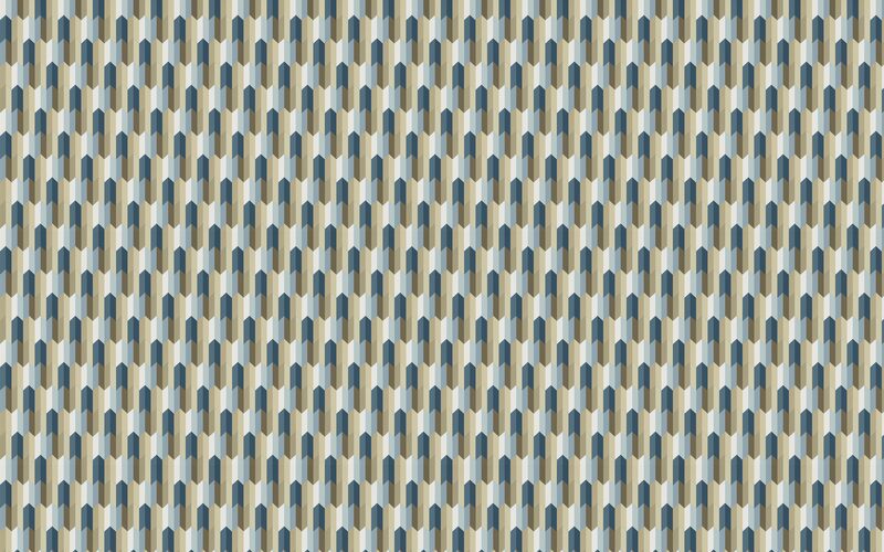 Papier peint intissé BENSIMON ISOA coloris bleu grisé