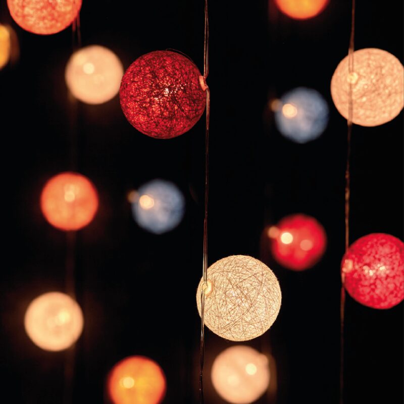Guirlande lumineuse boule KIMY coloris multicolore