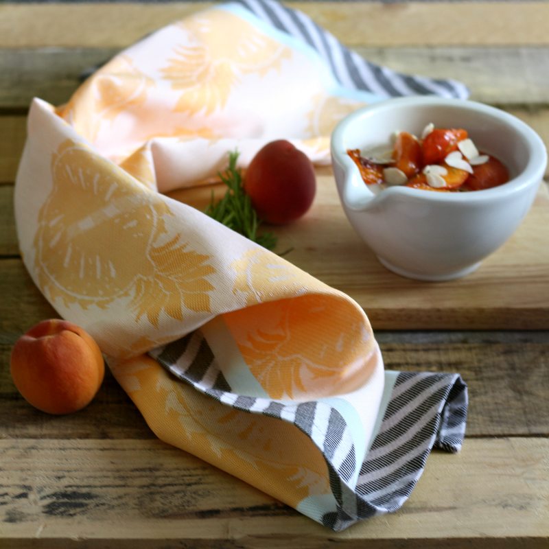 Torchon FRESH ANANAS coloris orange 50 x 71 cm