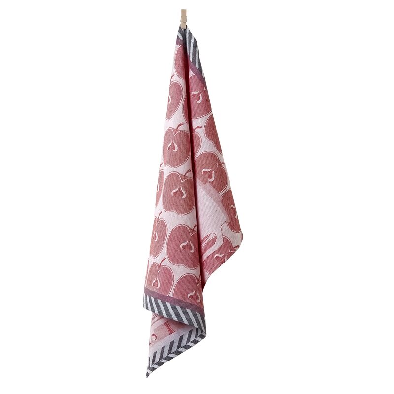 Torchon FRESH POMME coloris rouge 50 x 70 cm