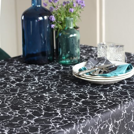 Nappe LAVA coloris gris 155 x 225 cm
