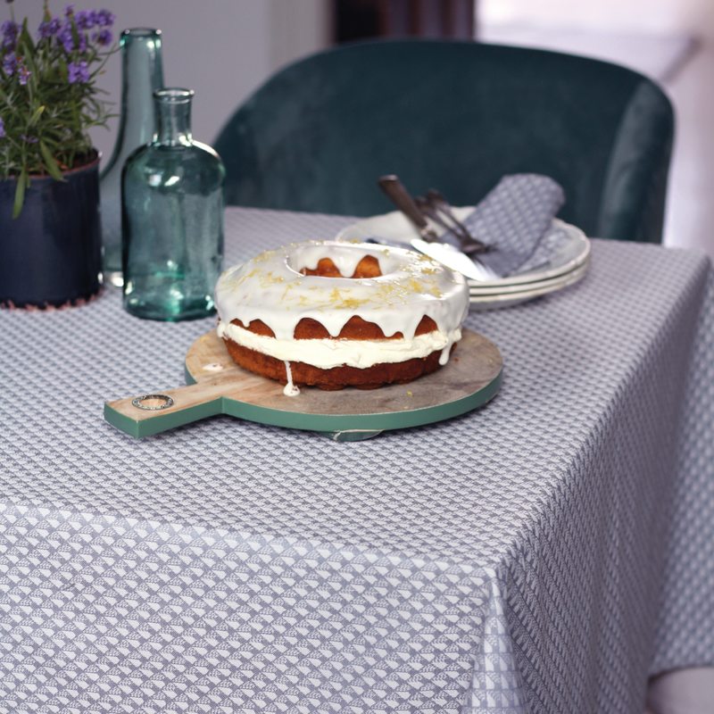 Nappe MIRAGE coloris gris acier 150 x 235 cm
