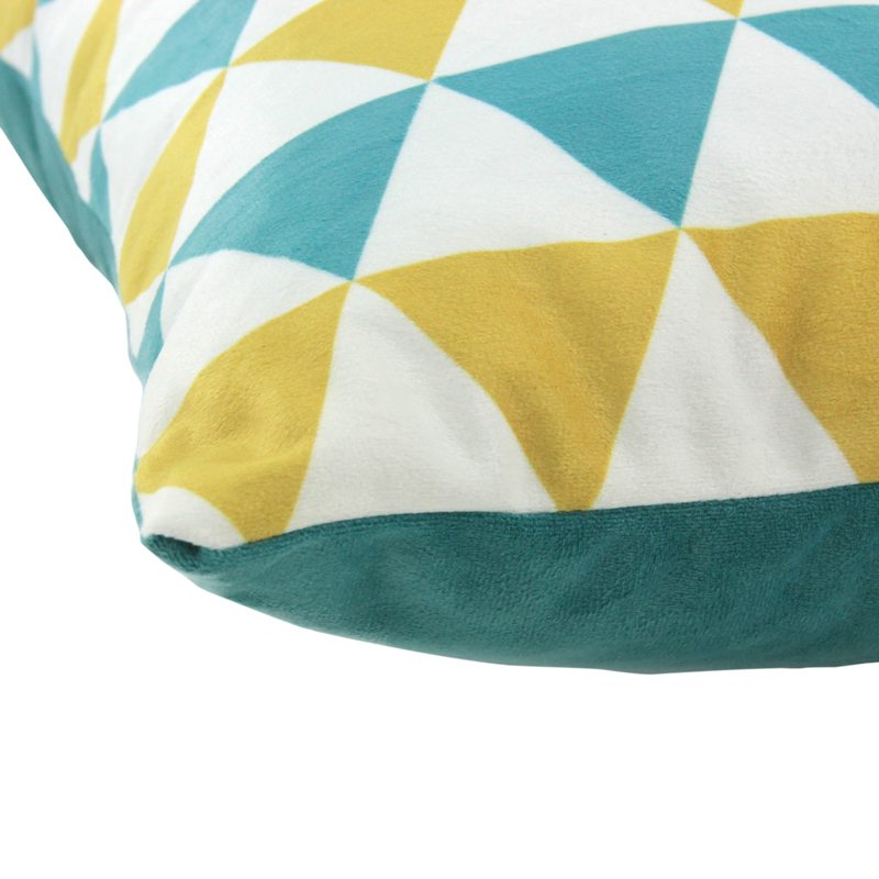 Coussin TRIANGULO coloris vert 45 x 45 cm