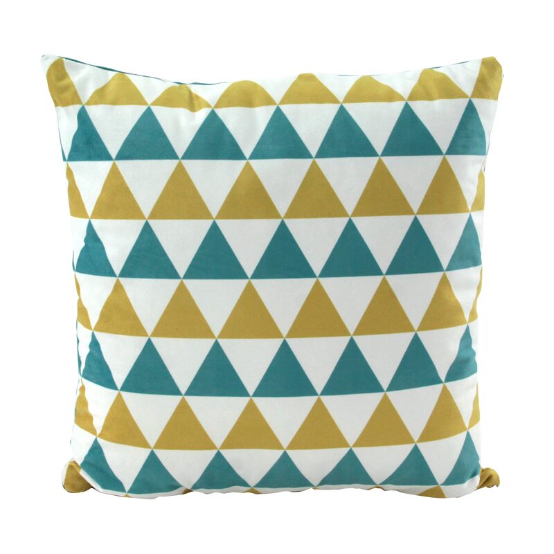 Coussin TRIANGULO coloris vert 45 x 45 cm