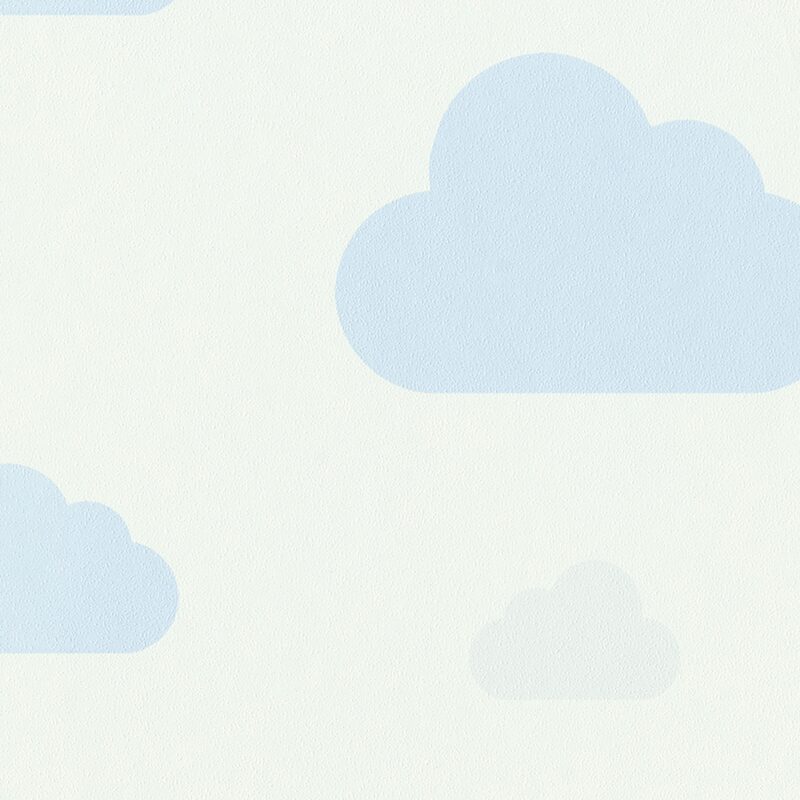 Papier peint intissé NUAGES coloris blanc