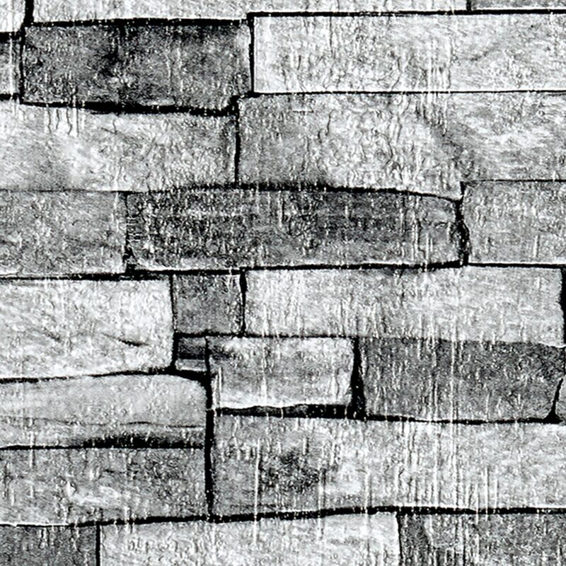 Papier peint ROC coloris gris moyen