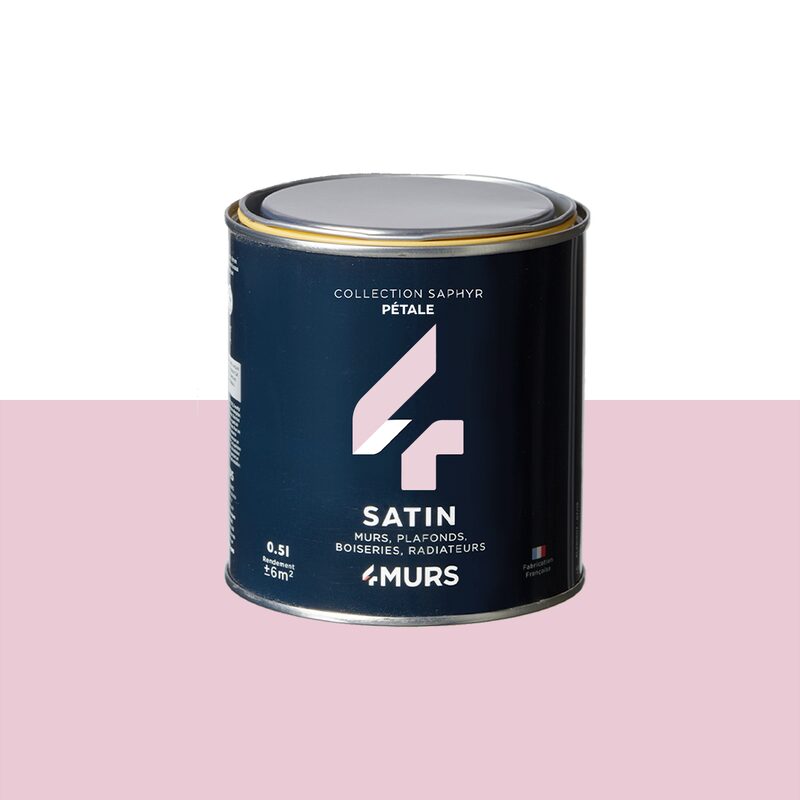 Peinture Finition SAPHYR Alkyde pétale Satiné 0,5 L