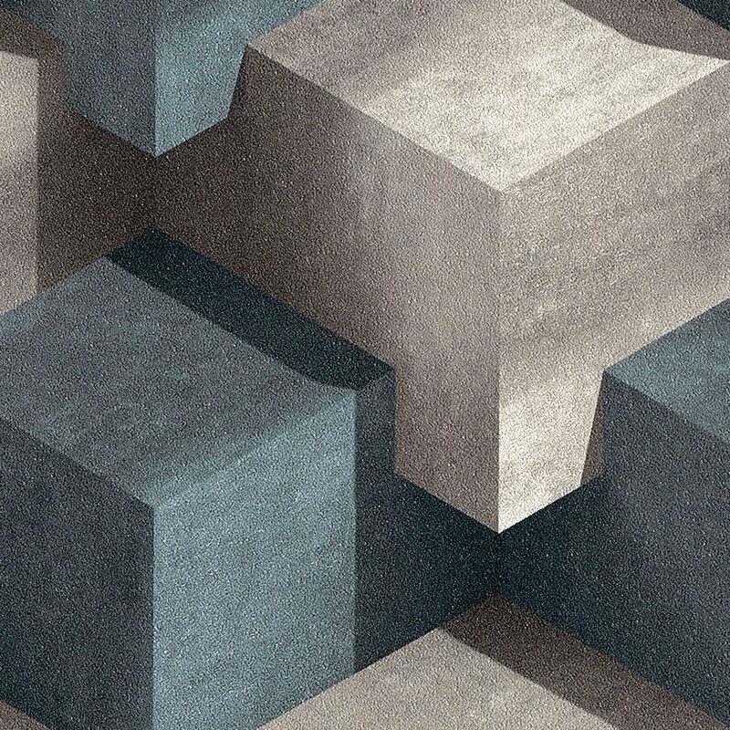 Papier peint intissé STONE CRAFT coloris gris béton