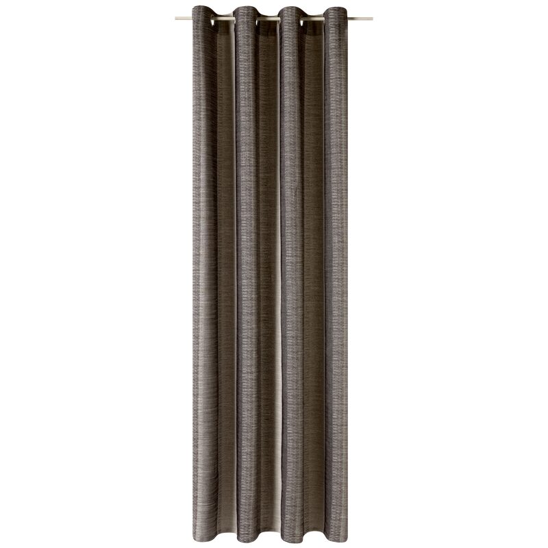 Rideau PONDICHERY coloris gris 140 x 260 cm