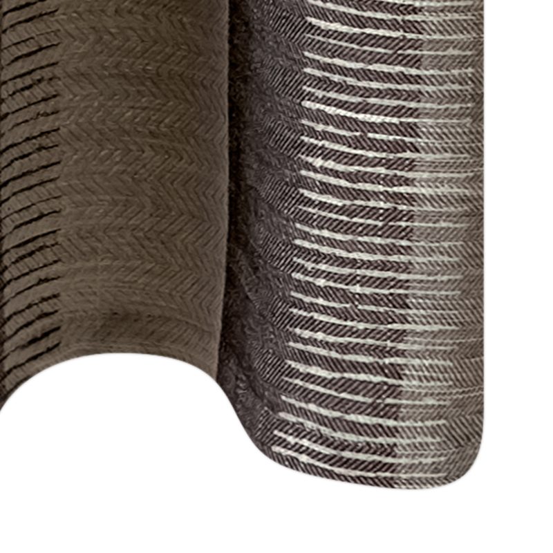 Rideau PONDICHERY coloris gris 140 x 260 cm