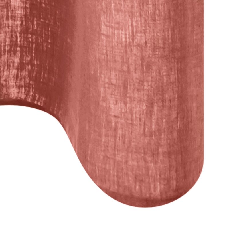 Rideau Lin LEINNEN coloris rose corail 140 x 250 cm