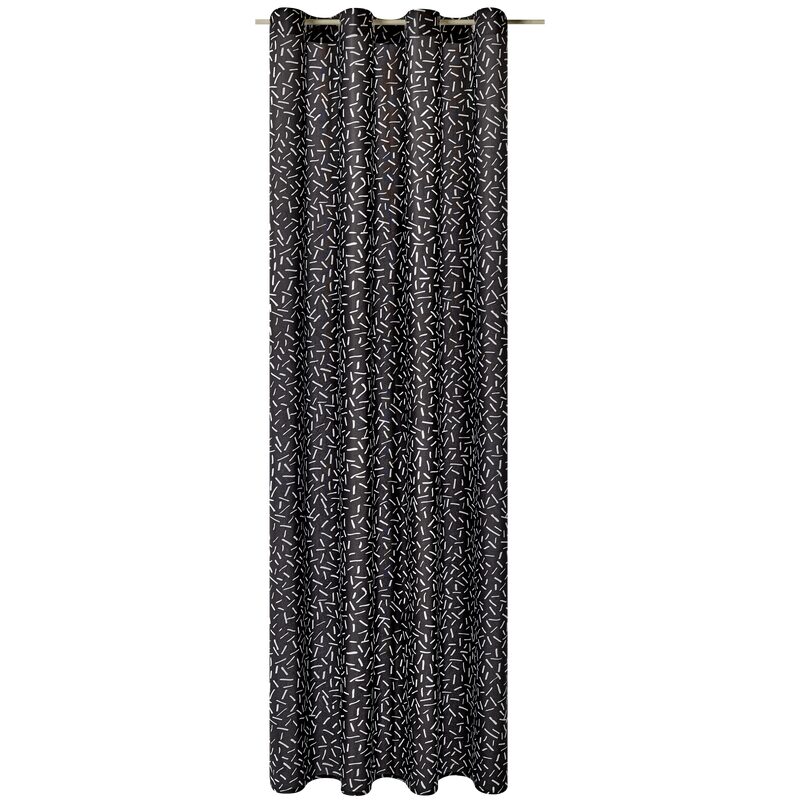 Rideau COCO coloris noir 140 x 240 cm