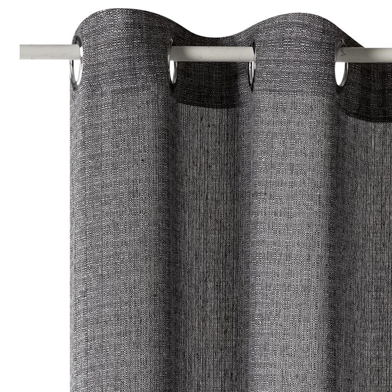 Rideau Lin SIMON coloris gris 135 x 240 cm