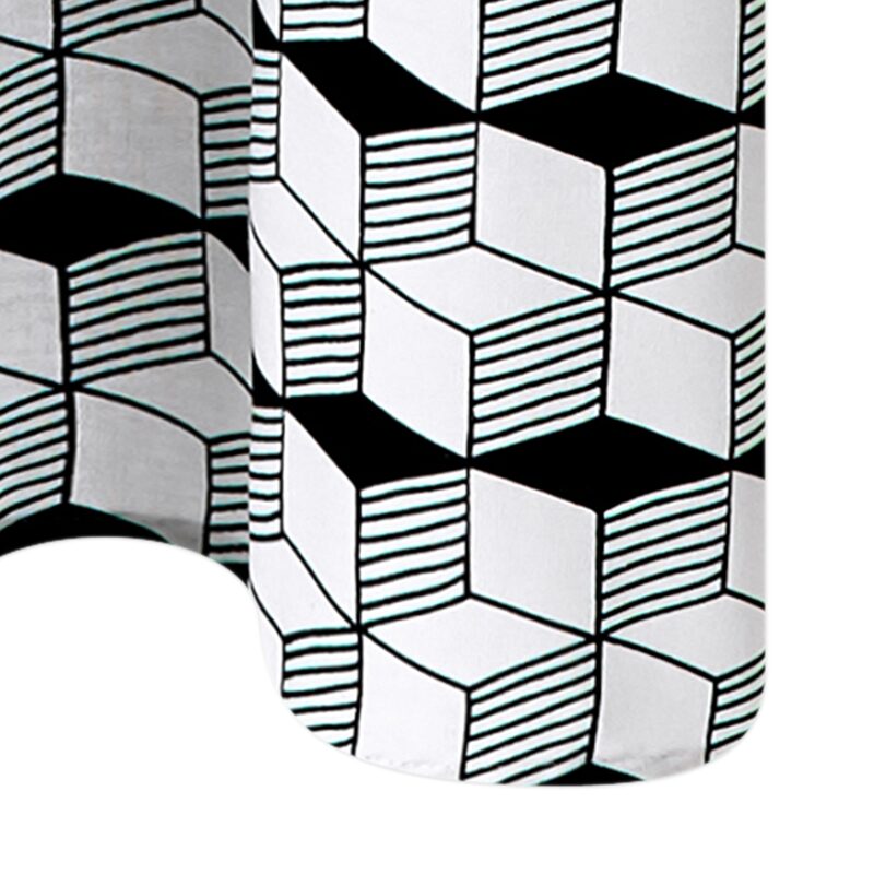 Rideau CUBIX coloris noir 140 x 240 cm