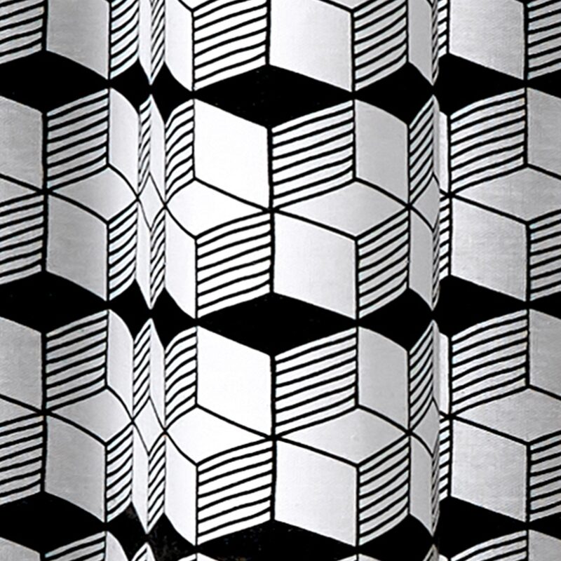 Rideau CUBIX coloris noir 140 x 240 cm