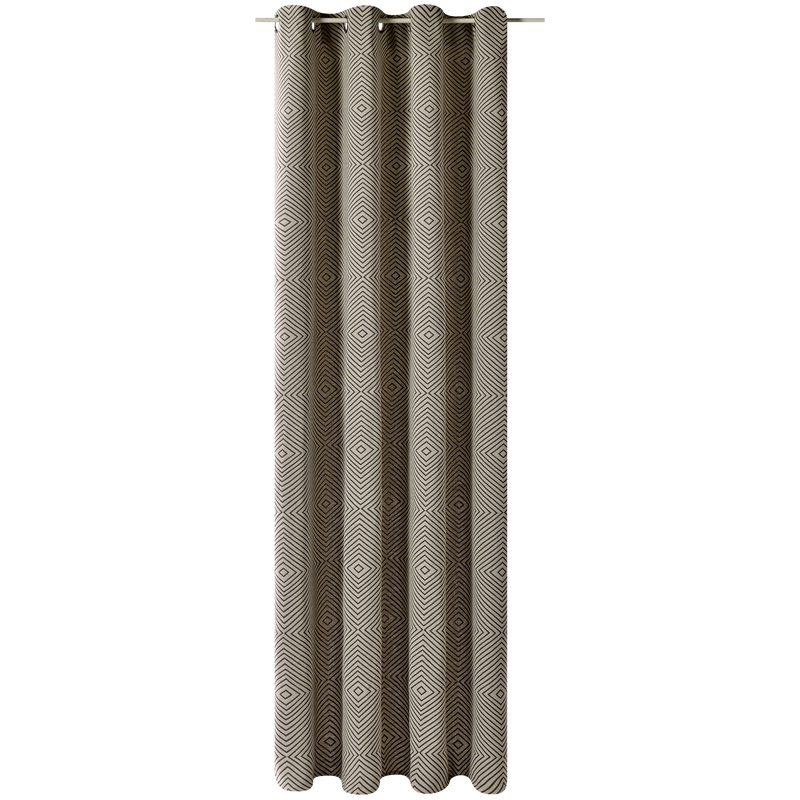 Rideau BATIKA coloris taupe 135 x 240 cm