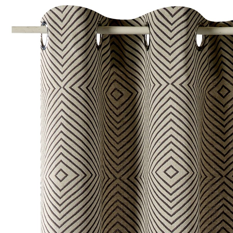 Rideau BATIKA coloris taupe 135 x 240 cm