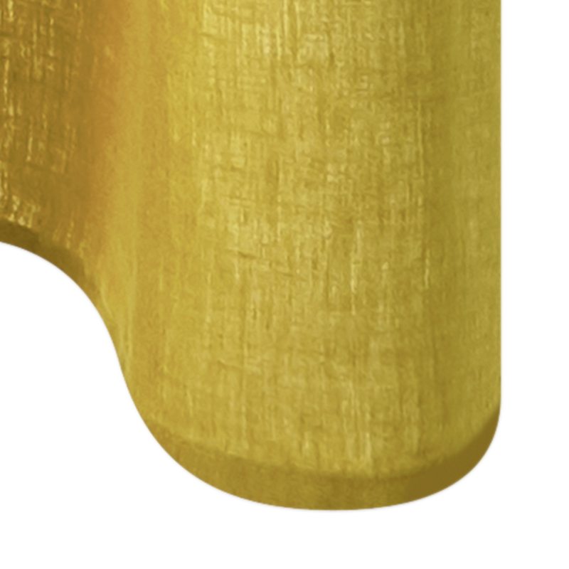 Rideau Lin LEINNEN coloris jaune moutarde 140 x 250 cm