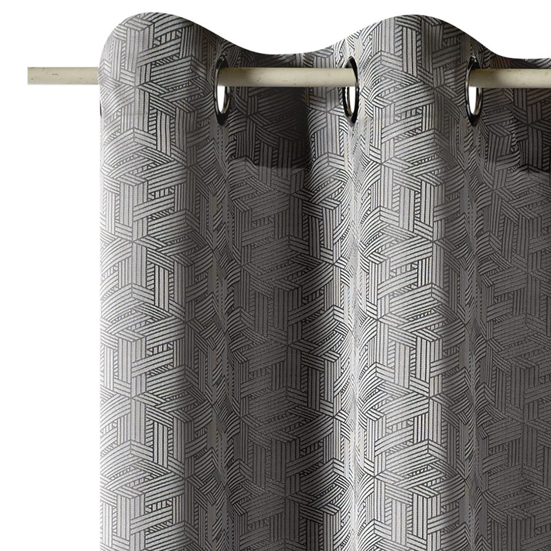 Rideau QUADRA coloris gris 140 x 240 cm