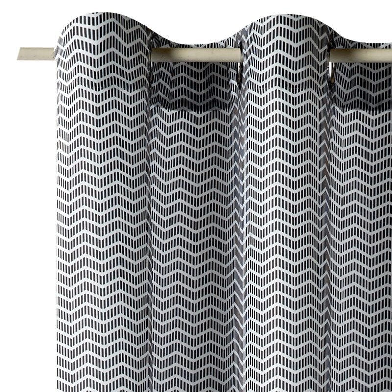 Rideau TIVOLI coloris gris anthracite 140 x 240 cm