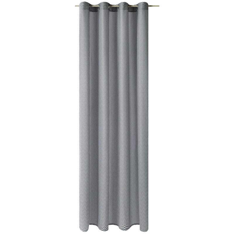 Rideau TIVOLI coloris gris anthracite 140 x 240 cm