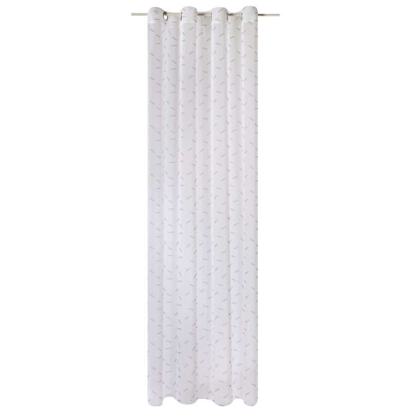 Voilage ZOE coloris blanc 140 x 260 cm