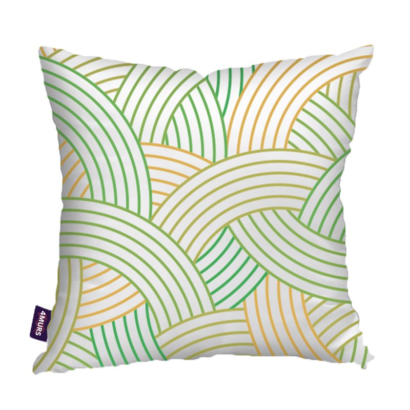 Coussin BOMGI coloris vert 45 x 45 cm