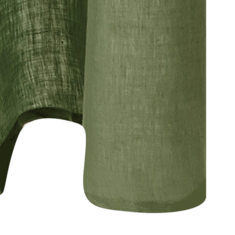 Rideau LEINNEN coloris vert lichen 140 x 250 cm
