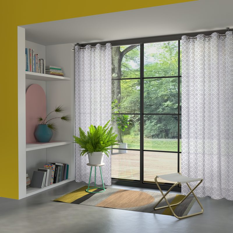 Voilage GONU coloris blanc 140 x 240 cm