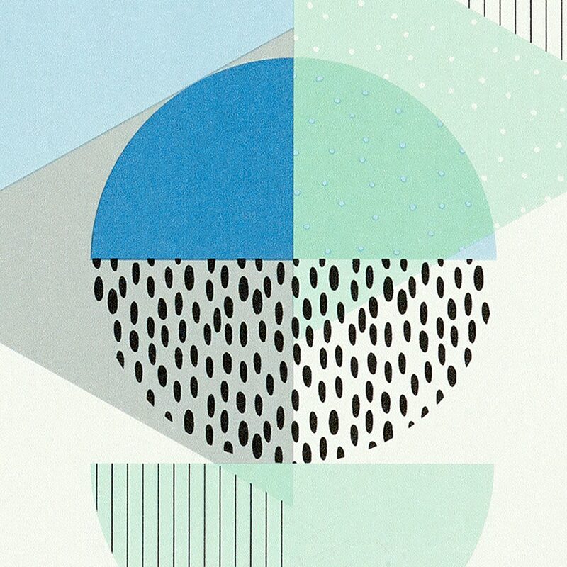 Papier peint intissé MEMPHIS coloris blanc