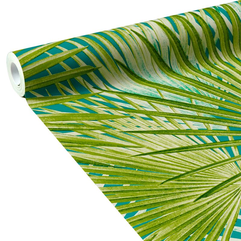 Papier peint intissé BRAHEA coloris vert émeraude