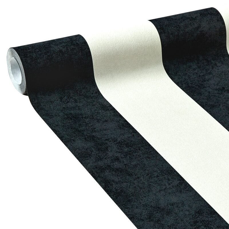 Papier peint intissé ESSENTIEL STRIPE coloris noir