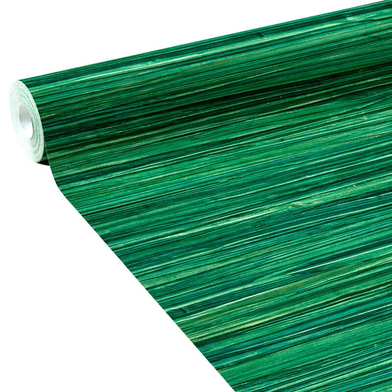 Papier peint intissé TAWANA coloris vert émeraude