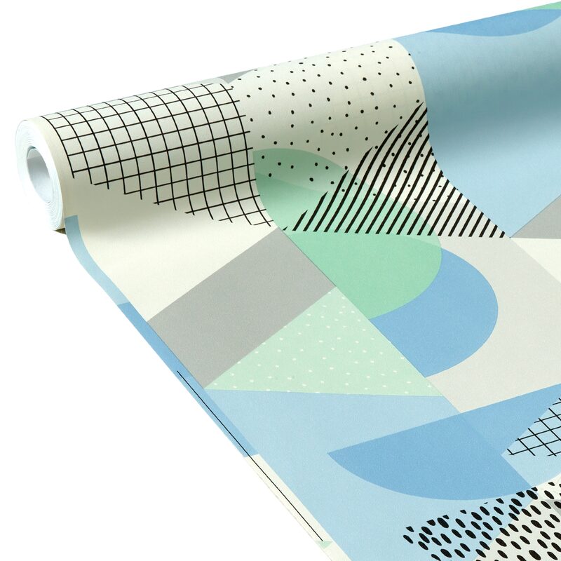 Papier peint intissé MEMPHIS coloris blanc