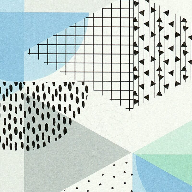 Papier peint intissé MEMPHIS coloris blanc