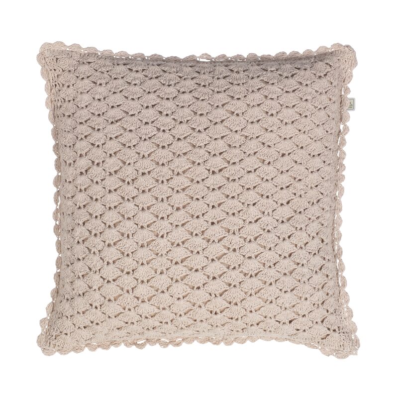 Coussin HUSOT coloris nude 45 x 45 cm