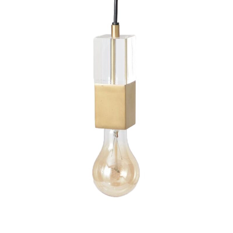Suspension TINA coloris transparent 15 x 5 cm