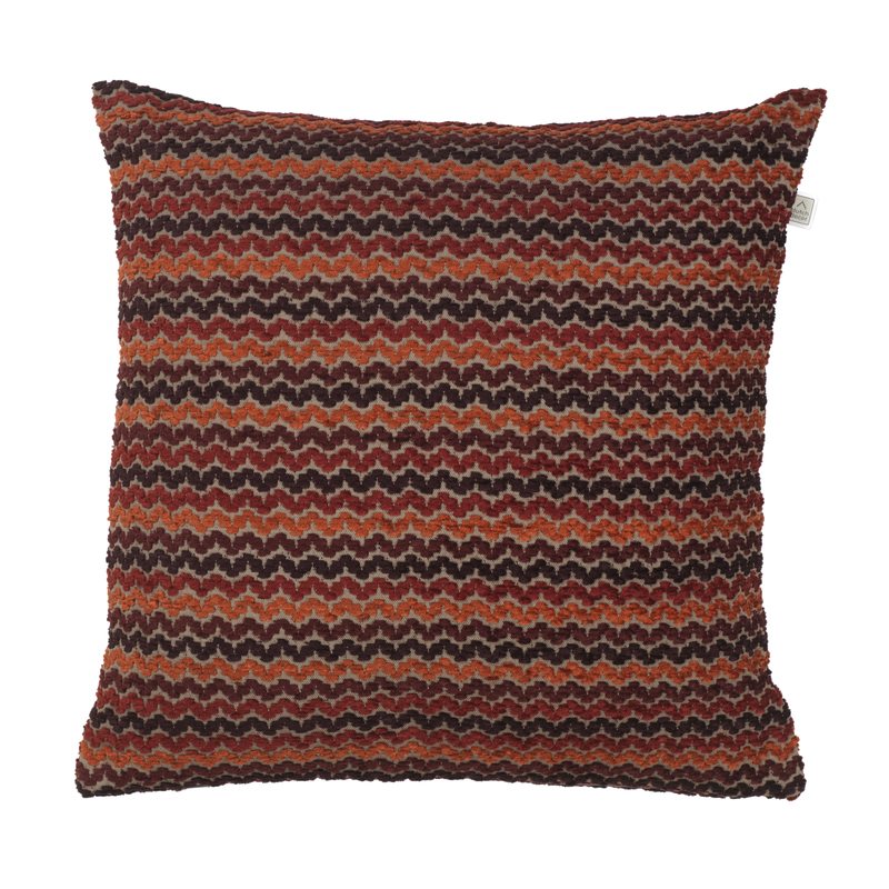 Coussin LENE coloris bordeaux 45 x 45 cm