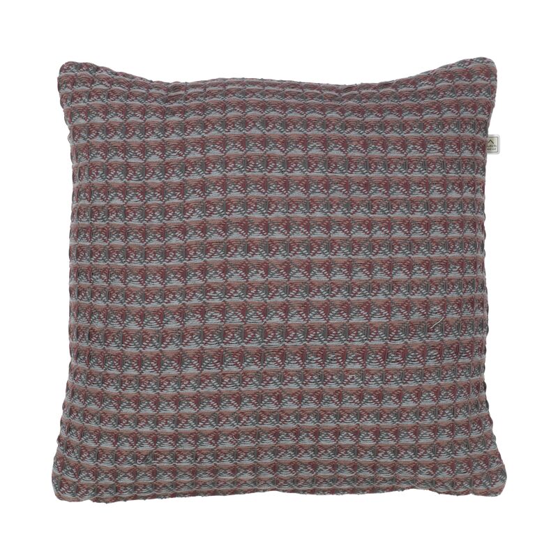 Coussin AINAE coloris bordeaux 45 x 45 cm