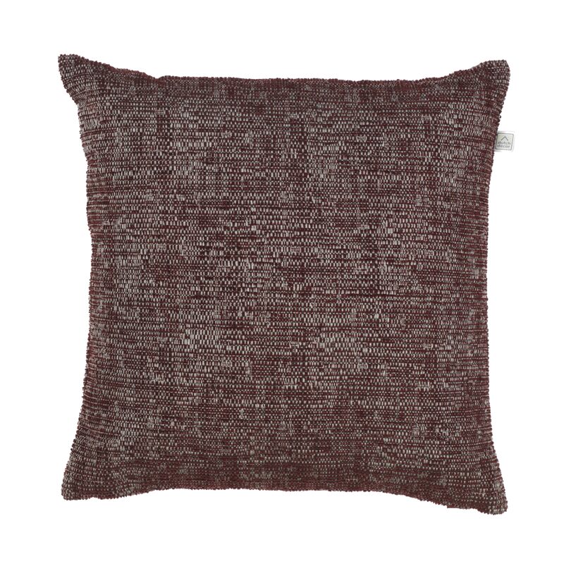 Coussin FARZA coloris bordeaux 45 x 45 cm