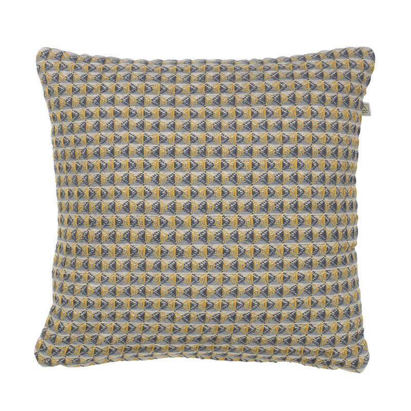 Coussin AINAE coloris jaune 45 x 45 cm