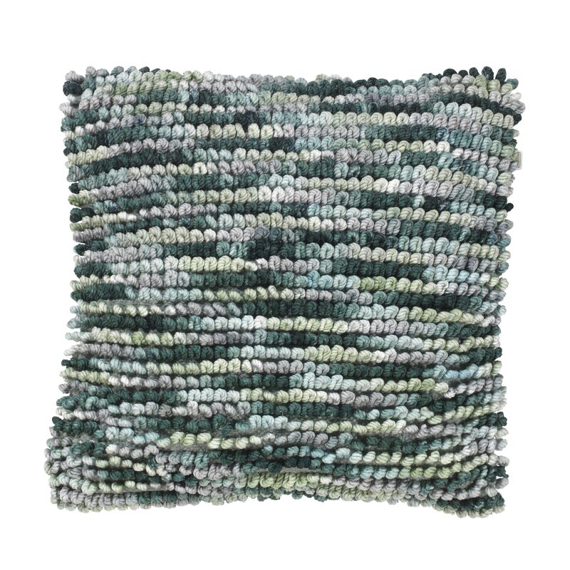 Coussin LIAMA coloris vert émeraude 45 x 45 cm