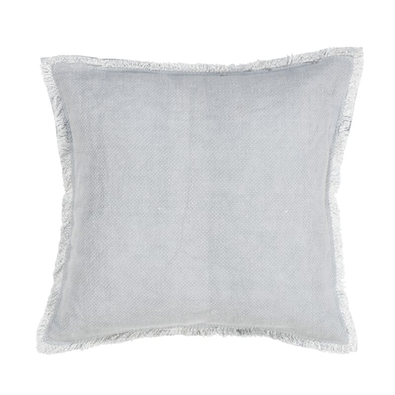 Coussin BURTA coloris bleu gris 45 x 45 cm